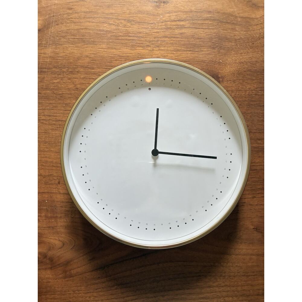 IKEA Panorera Wall Clock Quartz 103.741.50 Designer‎ Imma Bermudez tested vg